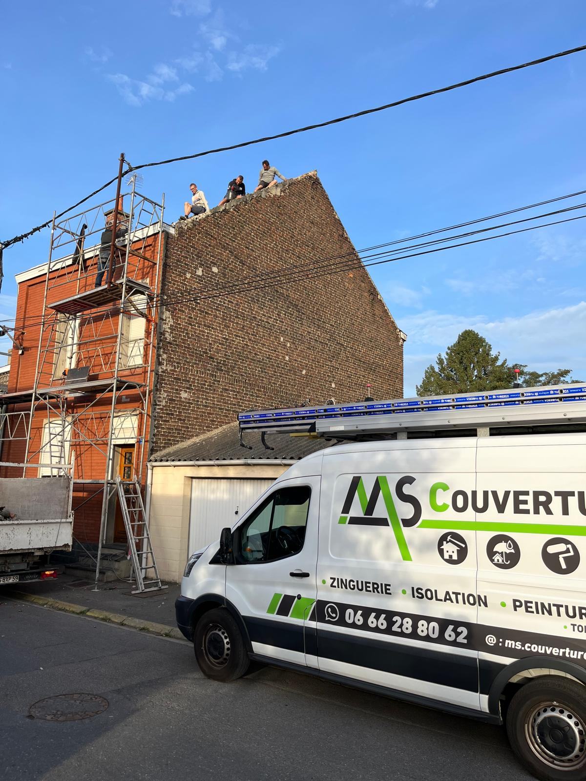 L'équipe MS Couverture sur chantier — MS Couverture.Pro
