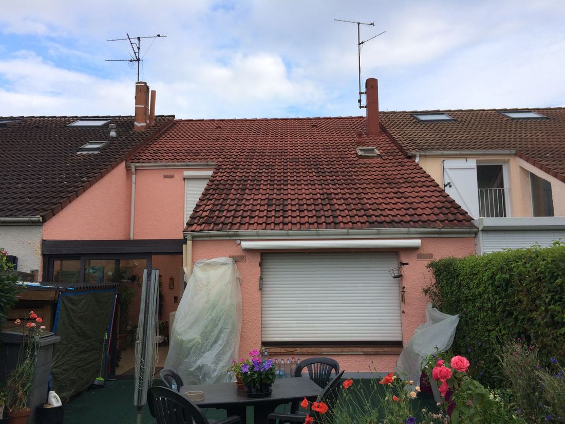 Toiture après dépose d'une ancienne antenne par MS Couverture.Pro